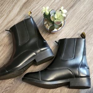 Saxon Black Chelsea Boots Combat Trendy ✨